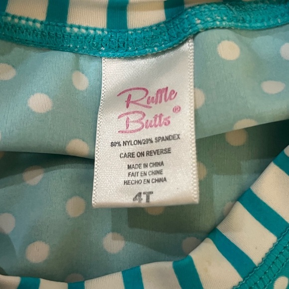 Ruffle Butts Swim Top 4t - Picture 3 of 3